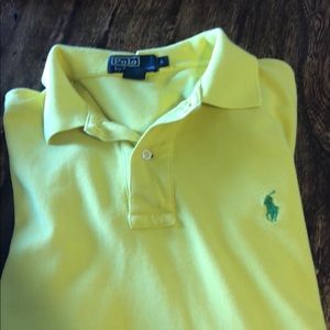 Polo Ralph Lauren yellow short sleeve polo.